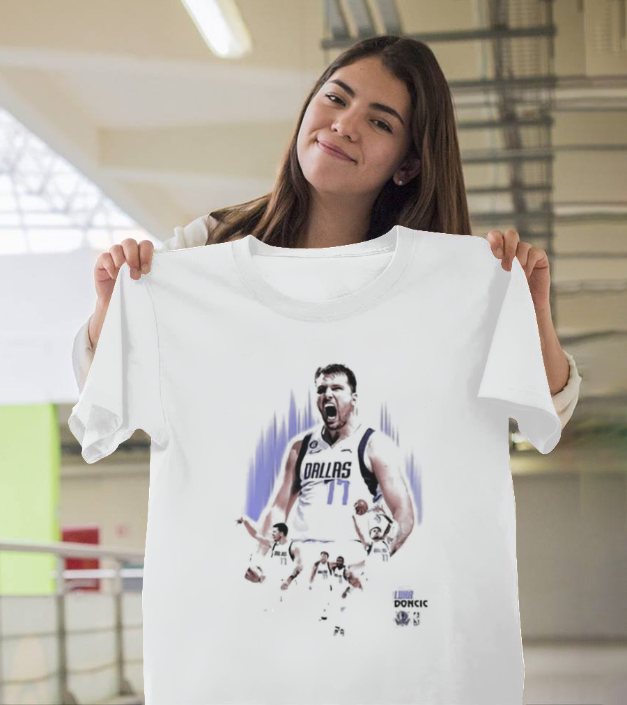 Luka Doncic Dallas 77 Western Conference Basketball T-Shirt
