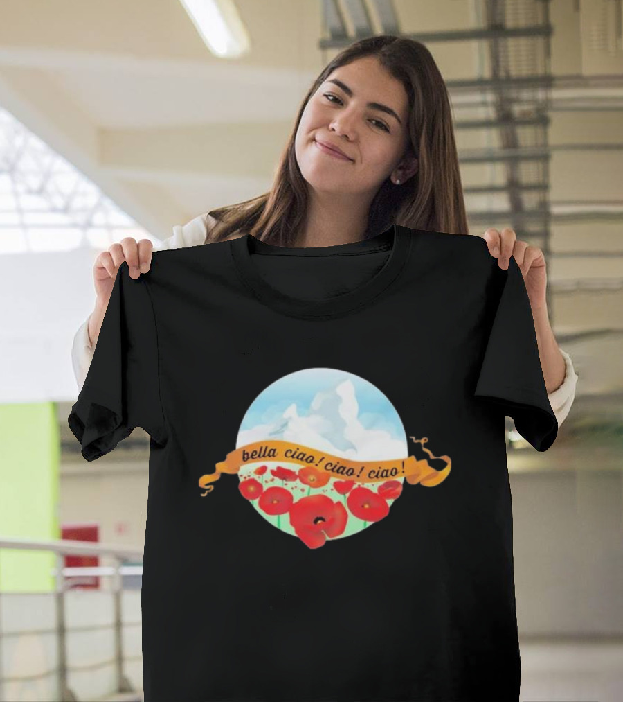 Bella Ciao Ciao Ciao Poppy Field T-Shirt