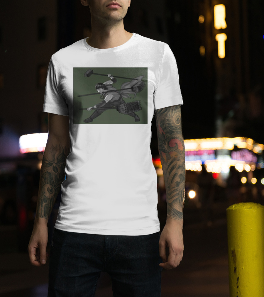 Three Broom Stance Cosplay Zoro T-Shirt