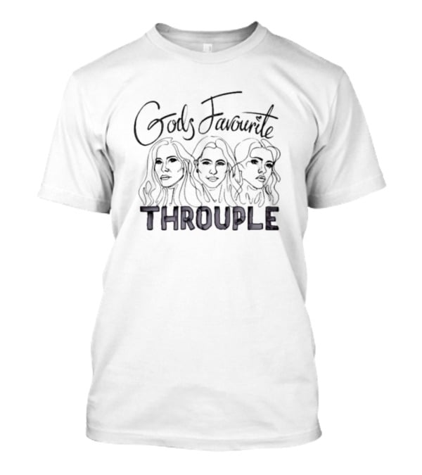 GodS Favourite Throuple Faces Sketch T-Shirt