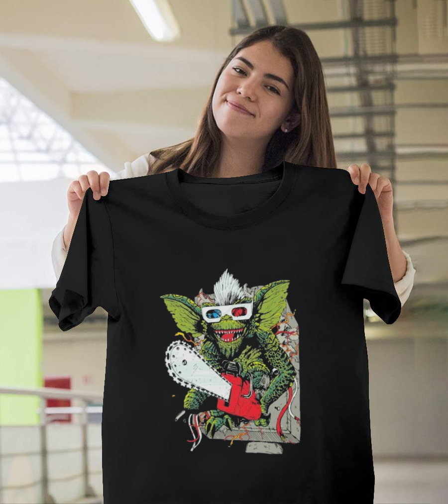 Kingston Falls Chainsaw Massacre Gremlins 3D Glasses T-Shirt