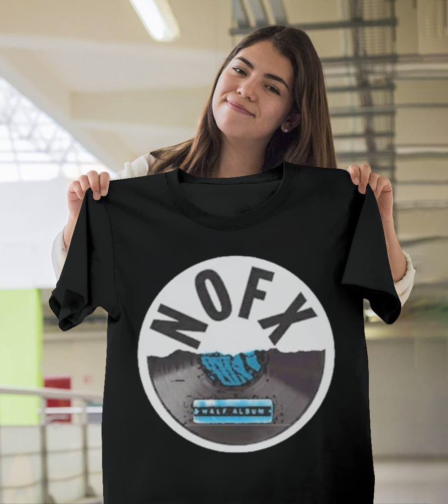 NOFX Half Album Vinyl Record T-Shirt