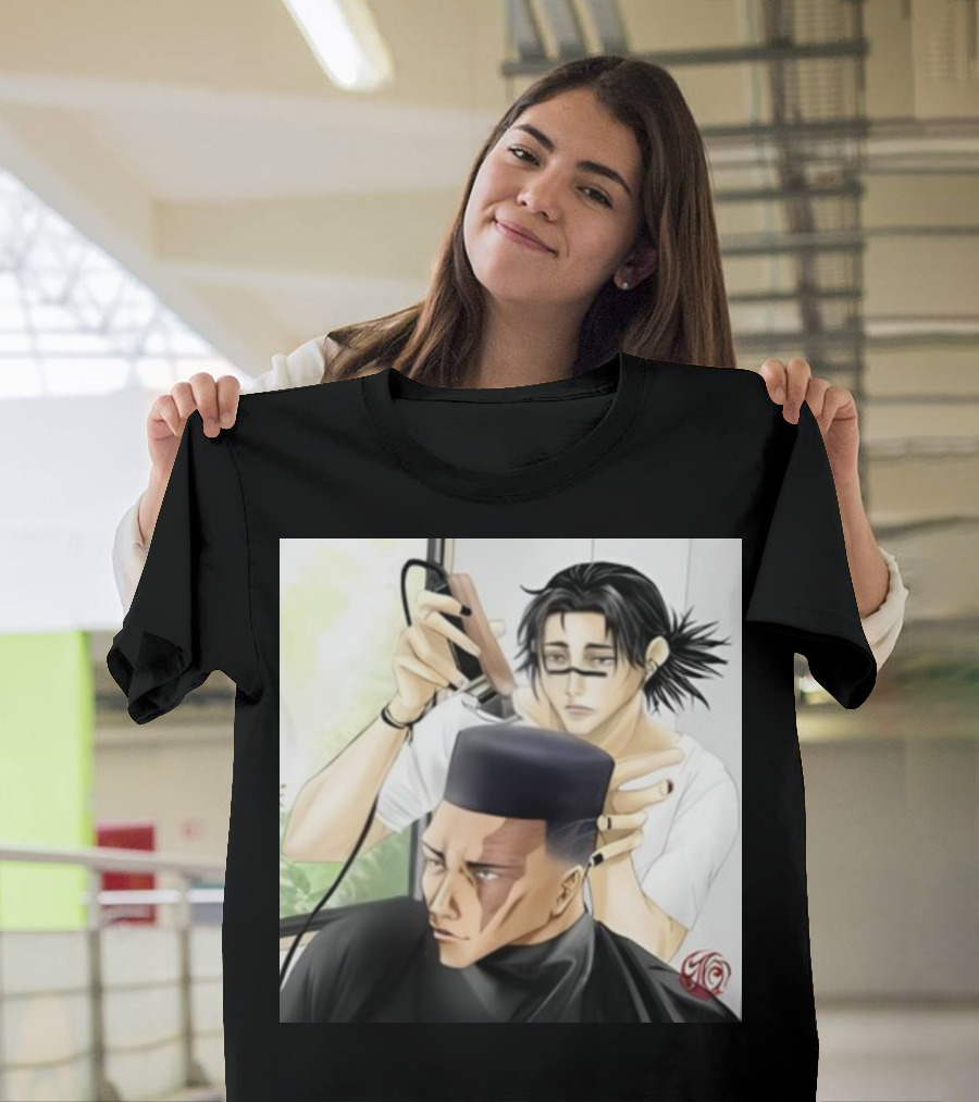 Choso Giving Todo a Haircut - Anime Scene Fan T-Shirt