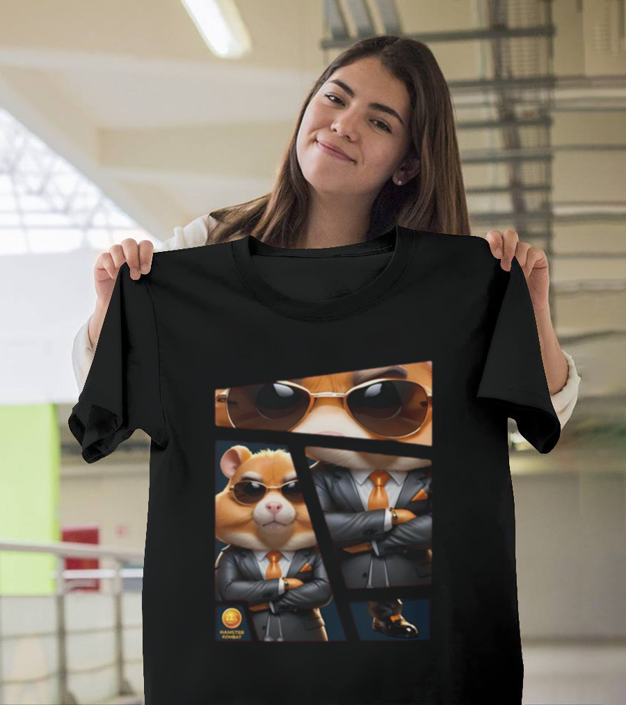 Hamster Combat Grandmaster Suit Sunglasses T-Shirt
