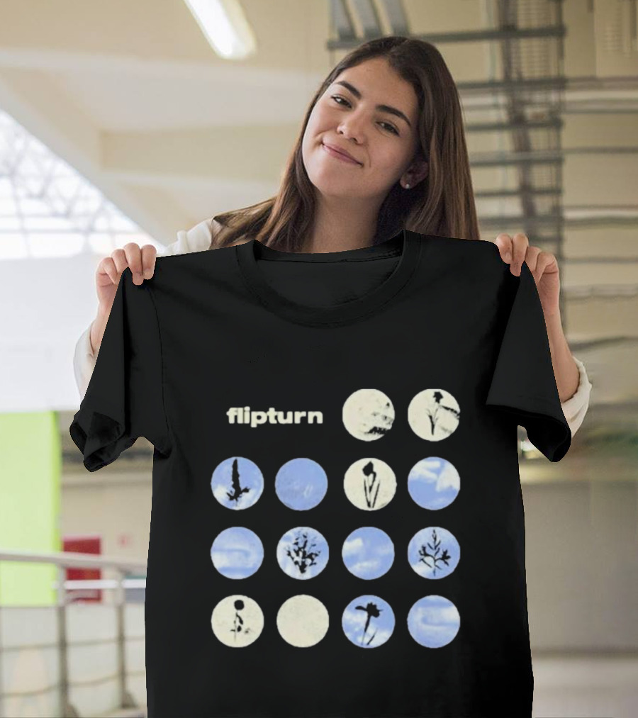 Flipturn Wildflower Sky Circles Botanical T-Shirt