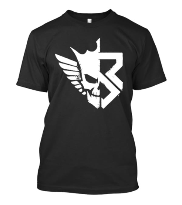 Freakin Nightmare Skull Crown Wings T-Shirt