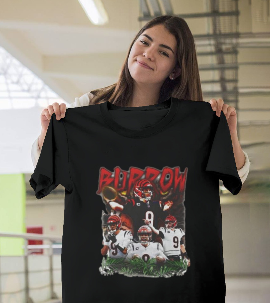 BURROW Bengal Tiger King Football T-Shirt