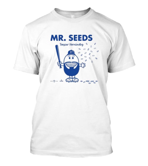 MR. SEEDS Teoscar Hernández Batting Character 87 Baseball T-Shirt