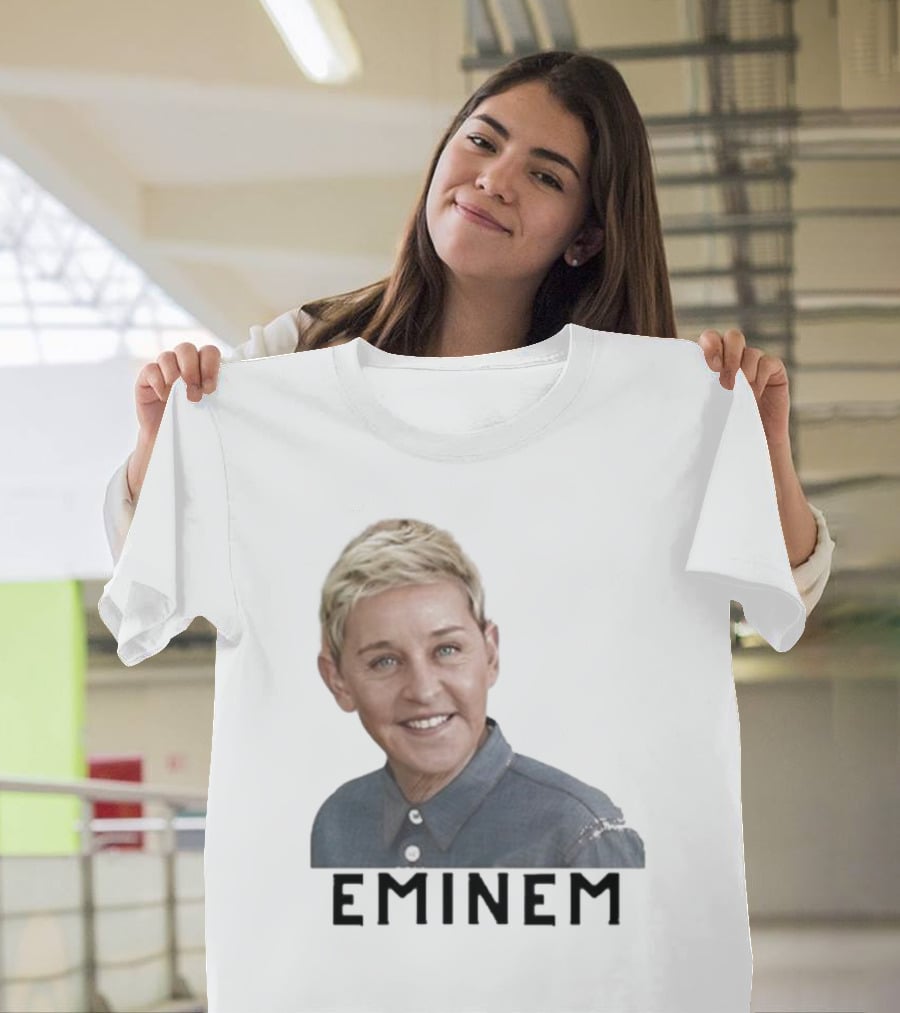 Eminem Ellen Degeneres Face Mashup T-Shirt