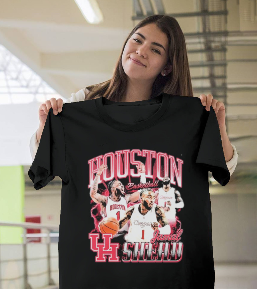 Jamal Shead Houston Cougars Basketball U H T-Shirt