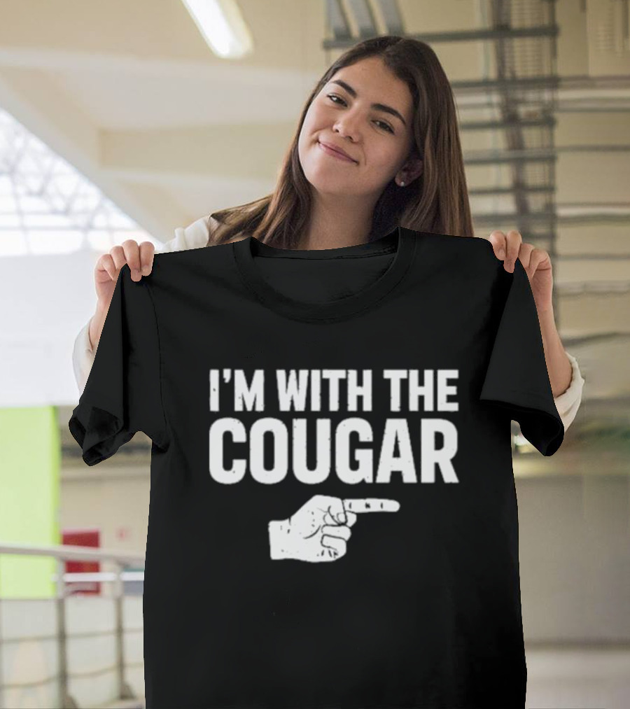 I'm With The Cougar Mark Titus Show Pointing Hand T-Shirt