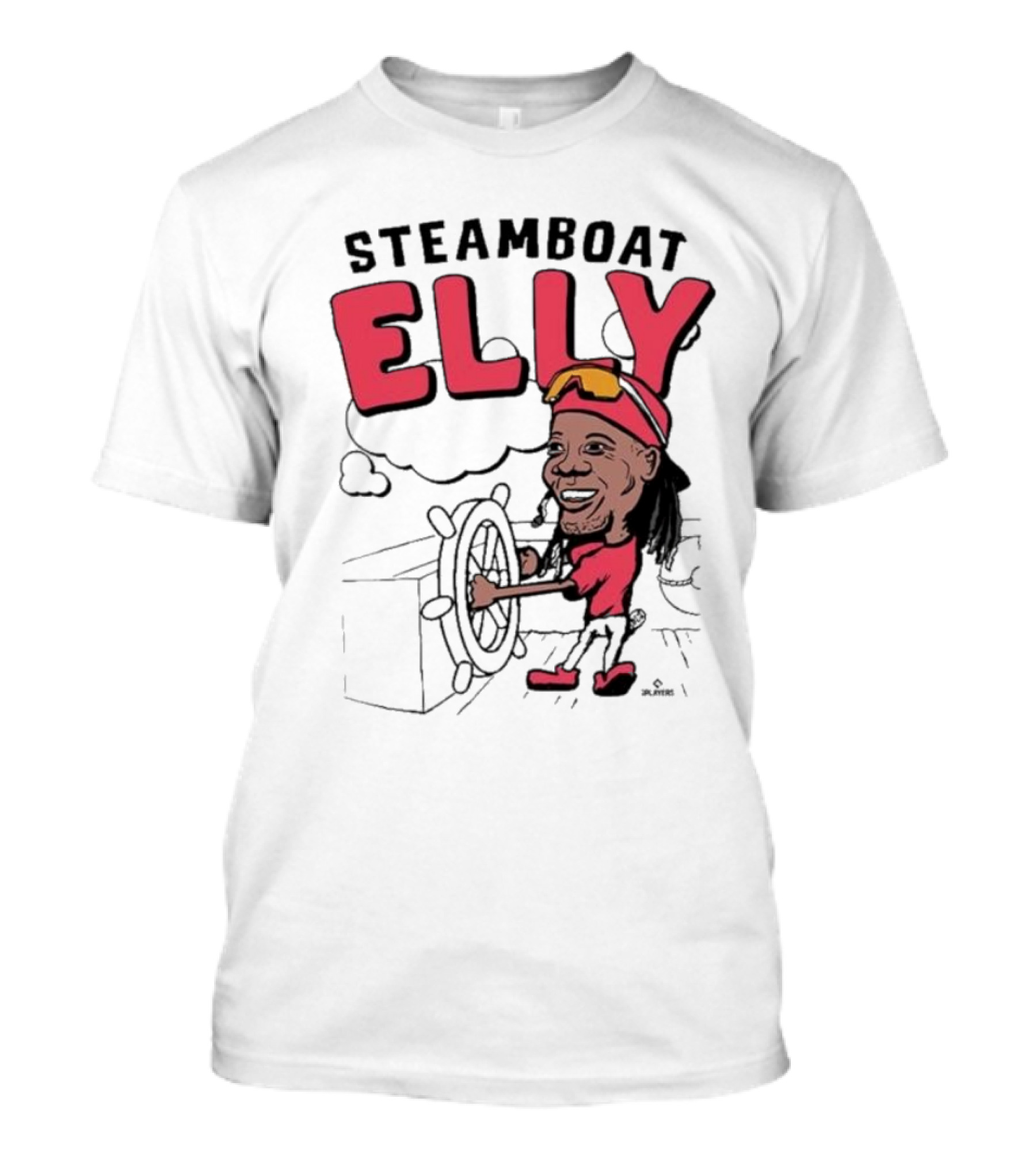 STEAMBOAT ELLY Elly De La Cruz Wheel Turner Cartoon T-Shirt