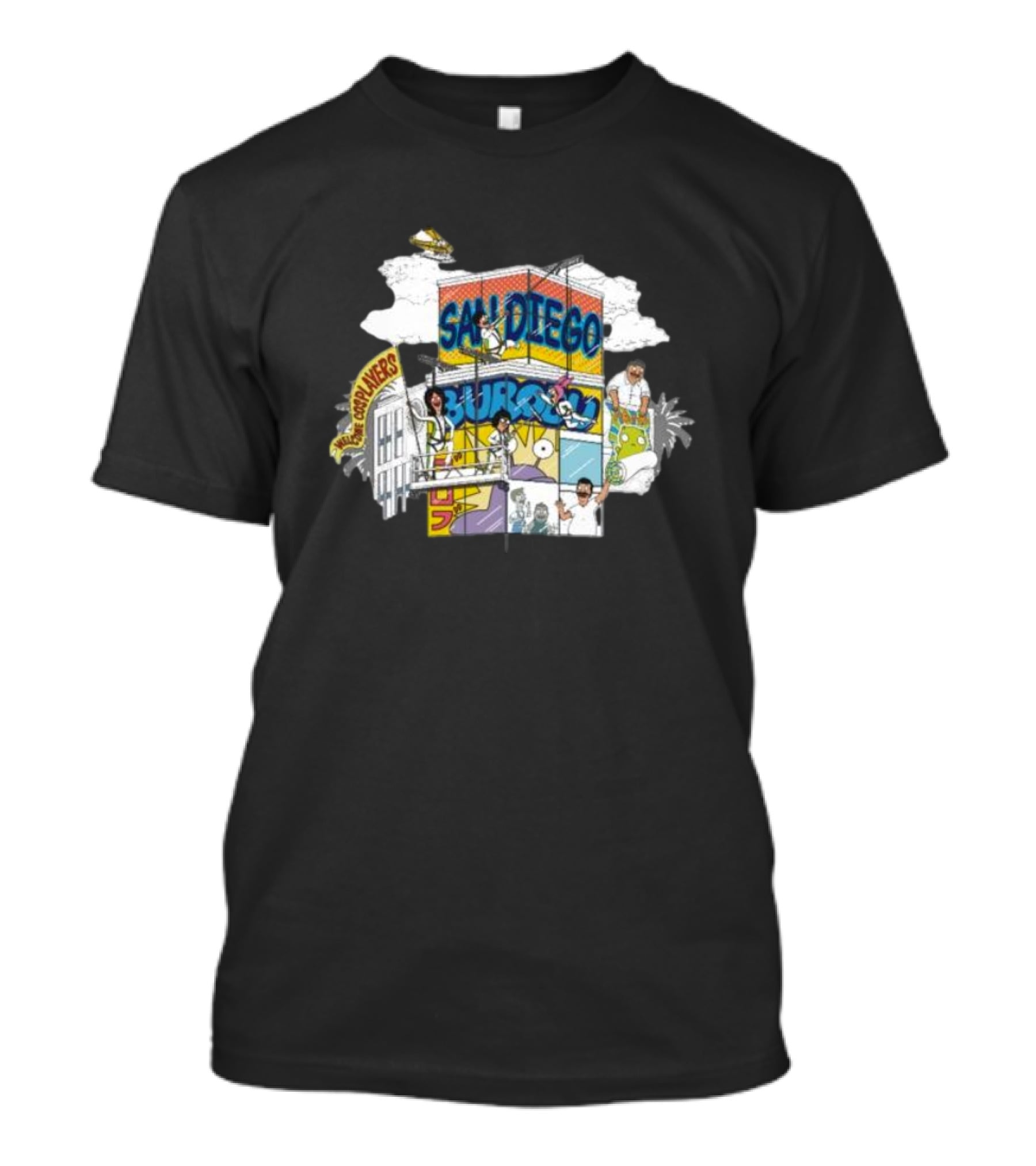 San Diego Skyscraper Happy Hour Crew T-Shirt