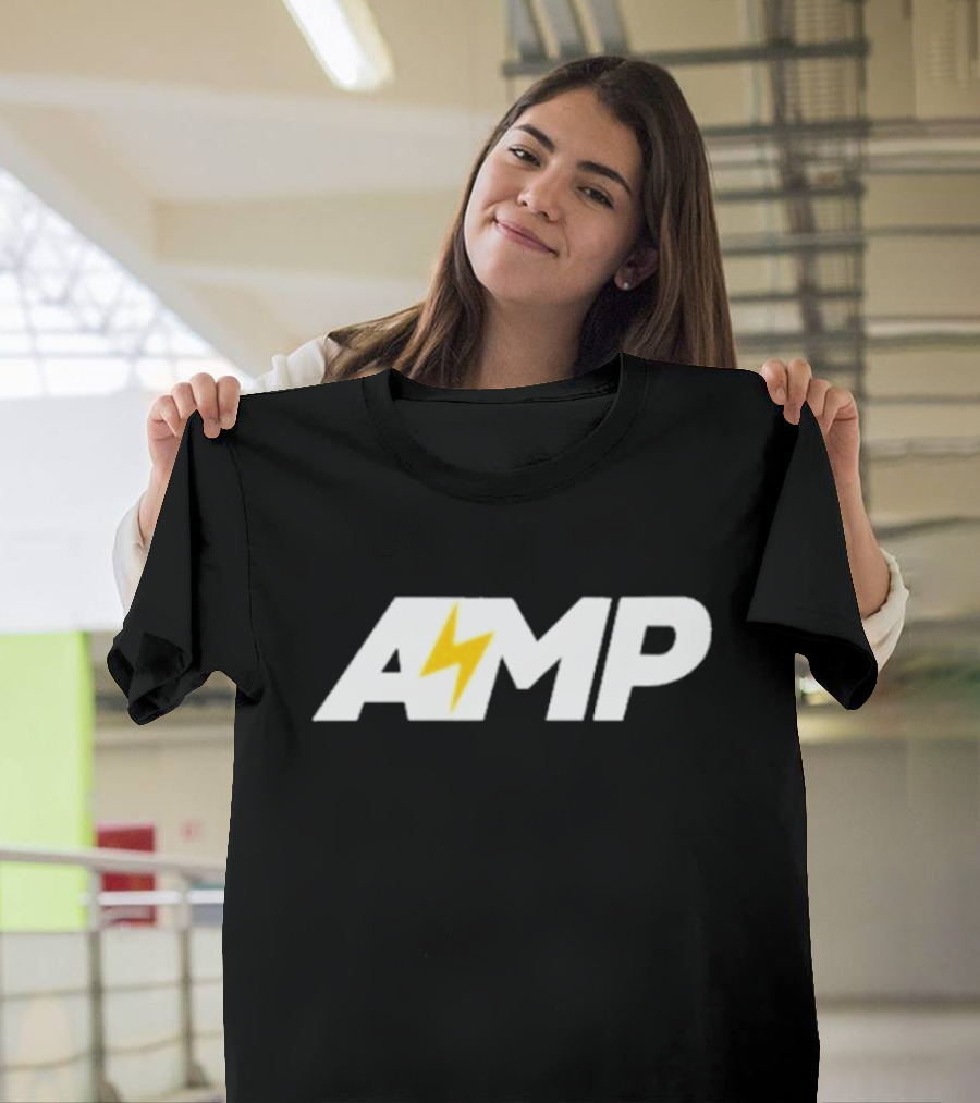 Kai Cenat AMP Farm Logo With Lightning Bolt T-Shirt