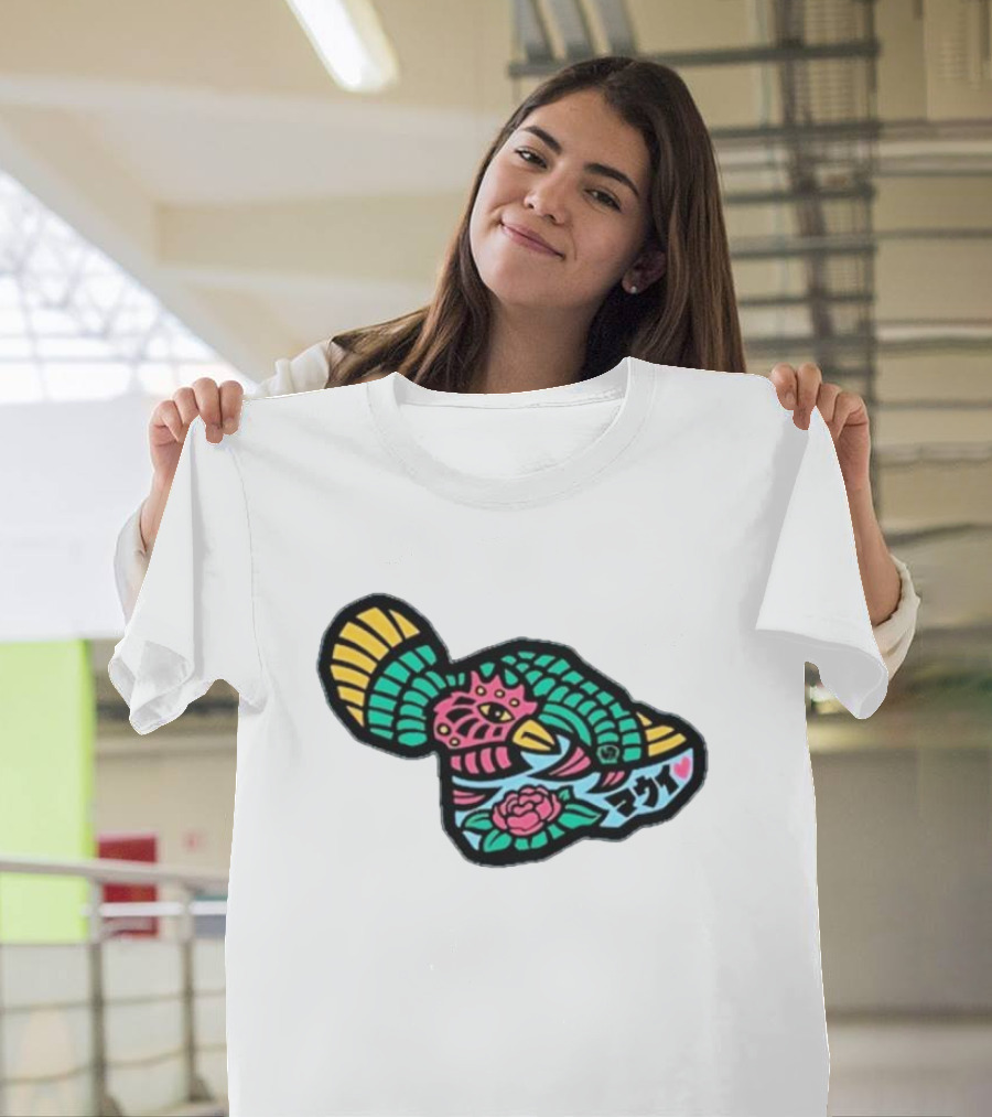 Sumofish Maui Kanji Flower Phoenix T-Shirt