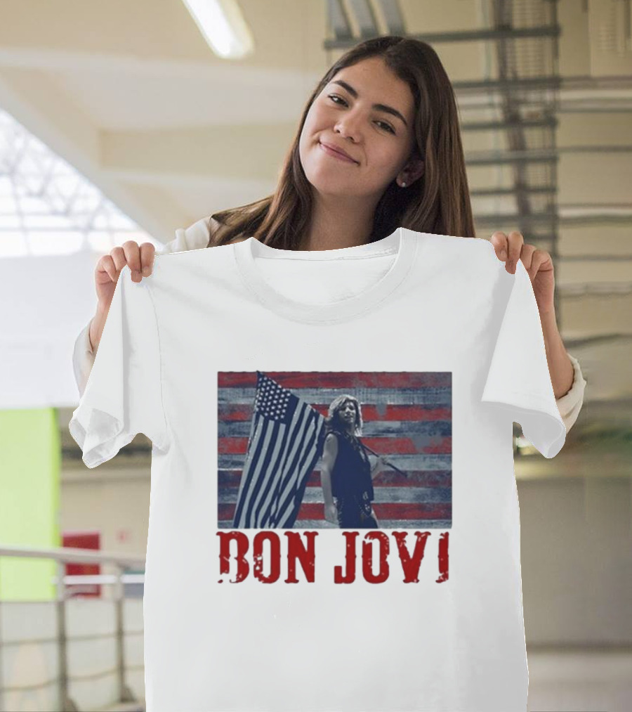 Bon Jovi American Flag T-Shirt