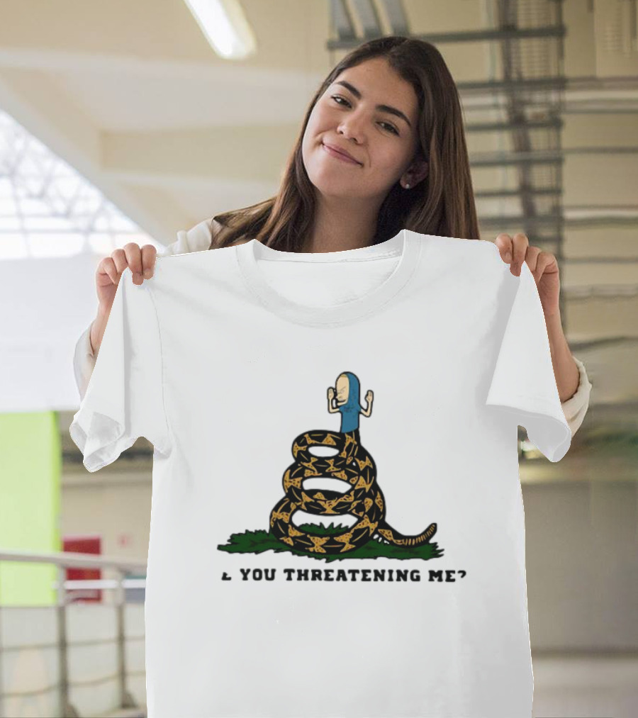 Cornholio Gadsden Flag Are You Threatening Me Snake T-Shirt