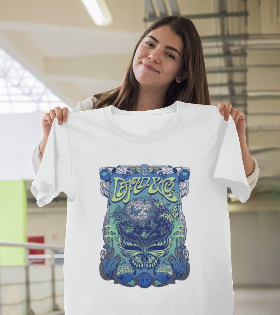 Dead And Company June 8 2024 Sphere Las Vegas NV Psychedelic Alien Geometric Butterfly T-Shirt