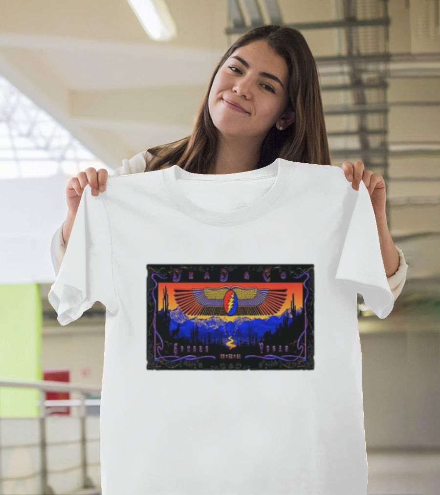 Dead And Company Grateful Dead June 22 2024 Sphere Las Vegas NV Desert Scene T-Shirt