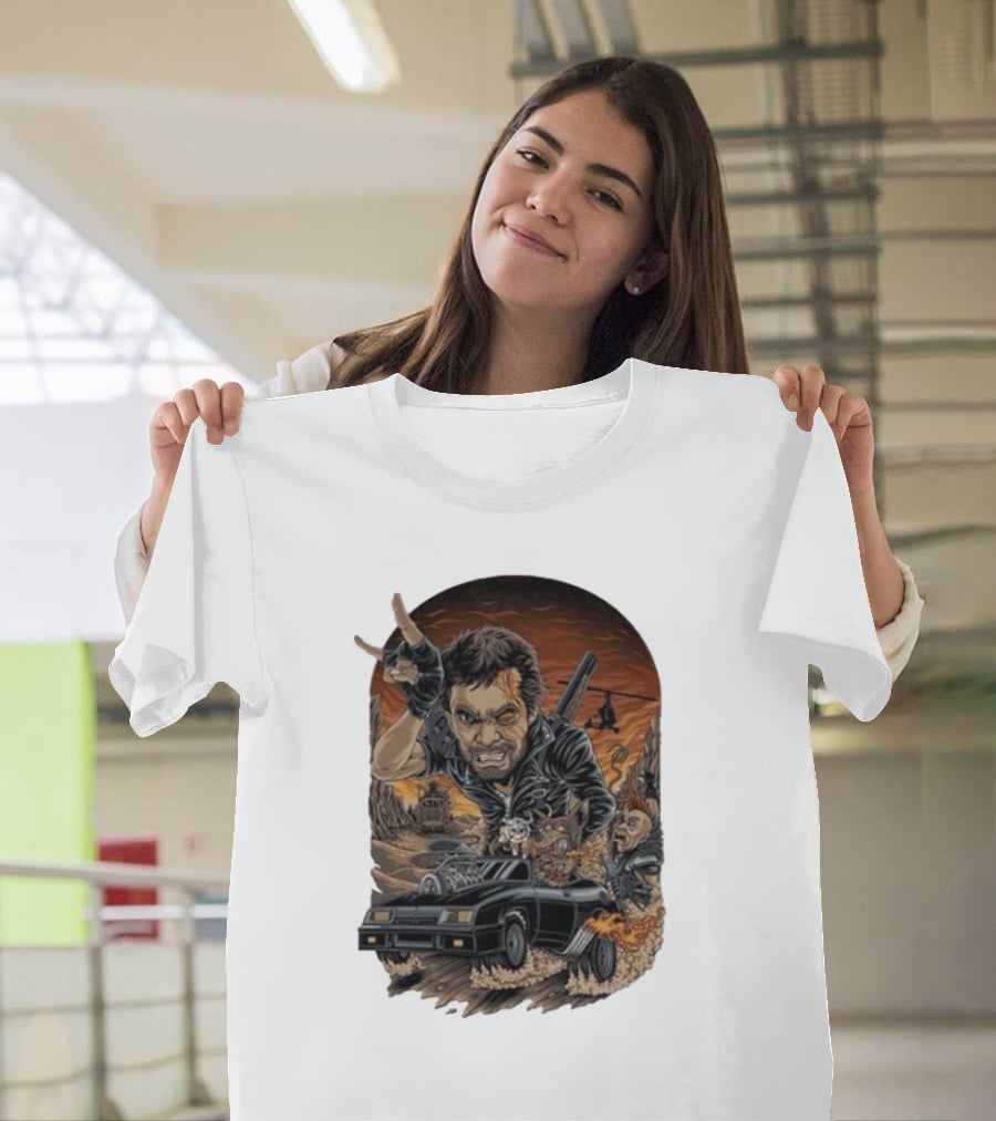 Krisna Okky Mad Max Apocalyptic Road Warrior Scene T-Shirt