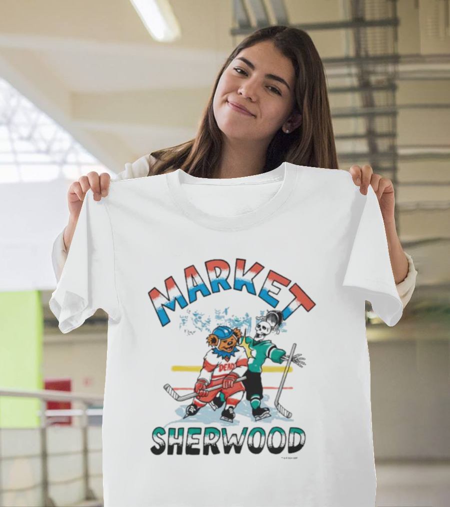 Sherwood Gd Bender Market Hockey Bear T-Shirt