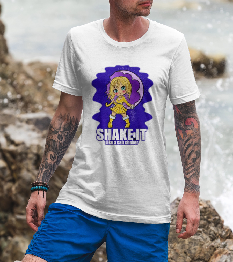 SHAKE IT Like A Salt Shaker Anime Girl T-Shirt