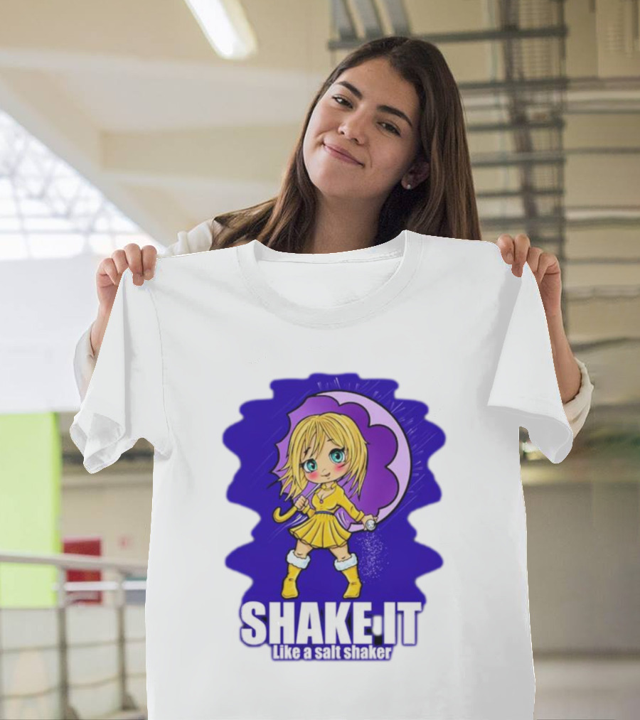 SHAKE IT Like A Salt Shaker Anime Girl T-Shirt
