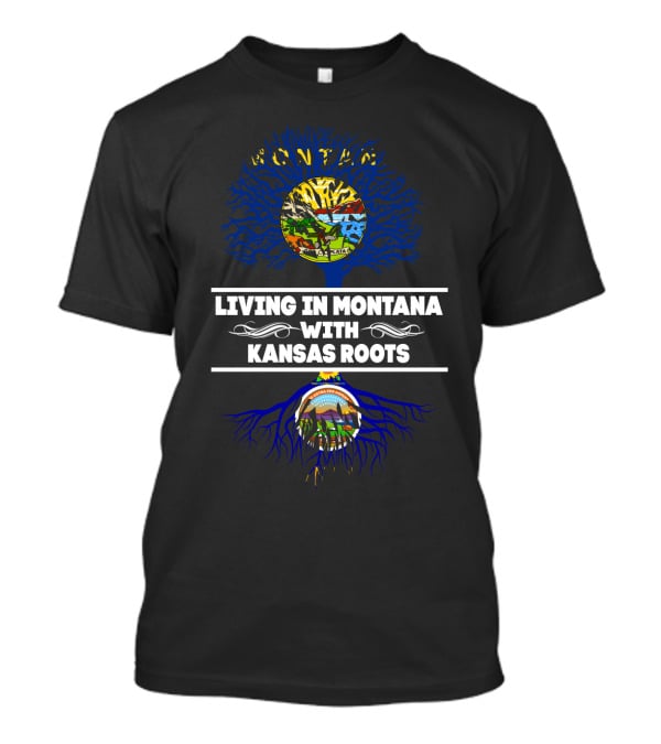 Montana Life Plus Kansas Heritage With Tree T-Shirt