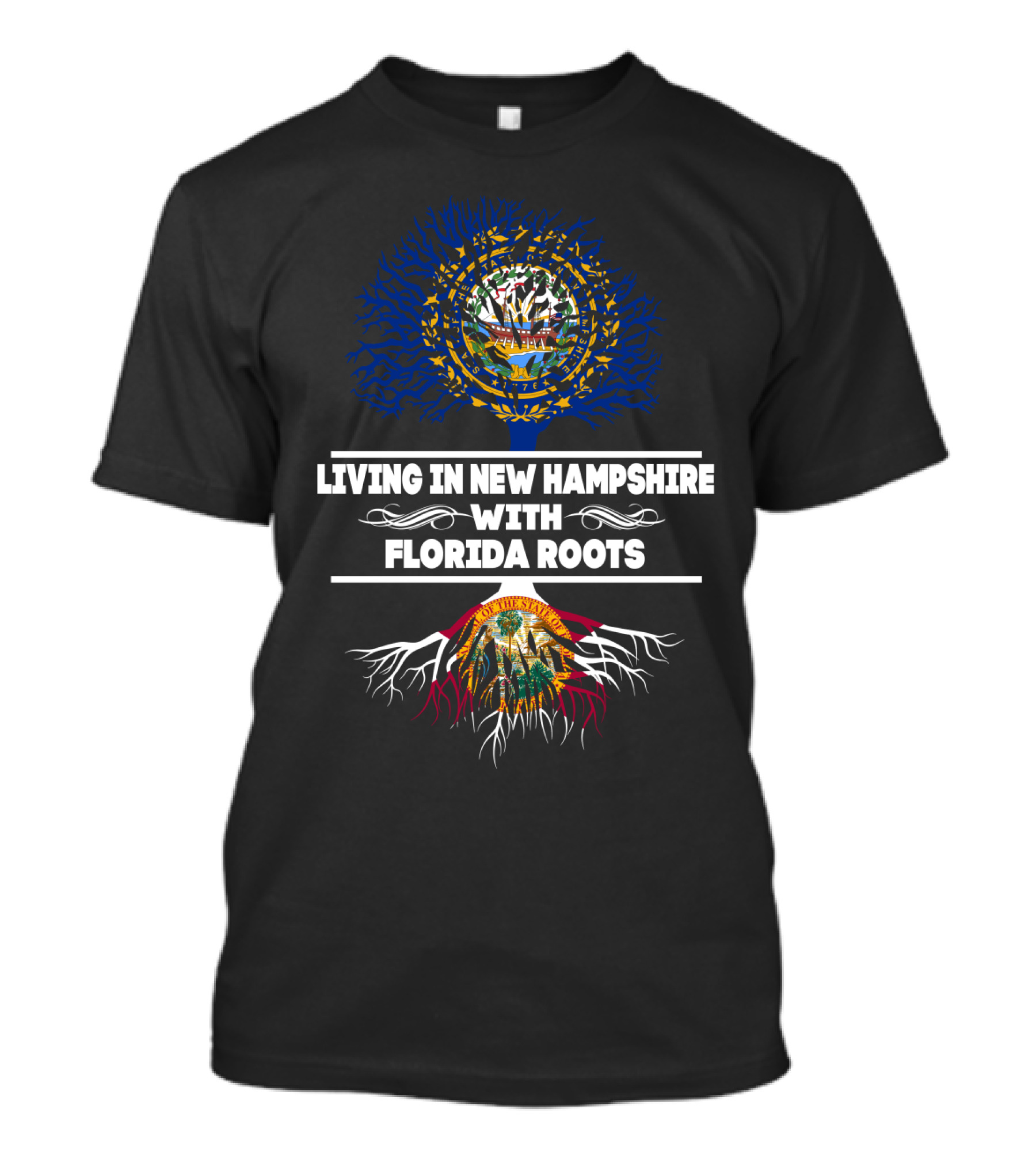 New Hampshire Life Embracing Florida Heritage Tree T-Shirt
