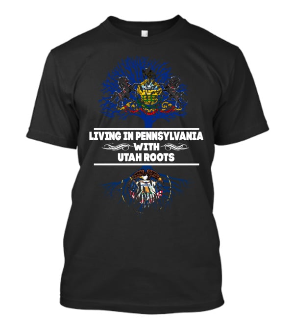 Pennsylvania Living Utah Heritage Pride With State Symbols T-Shirt
