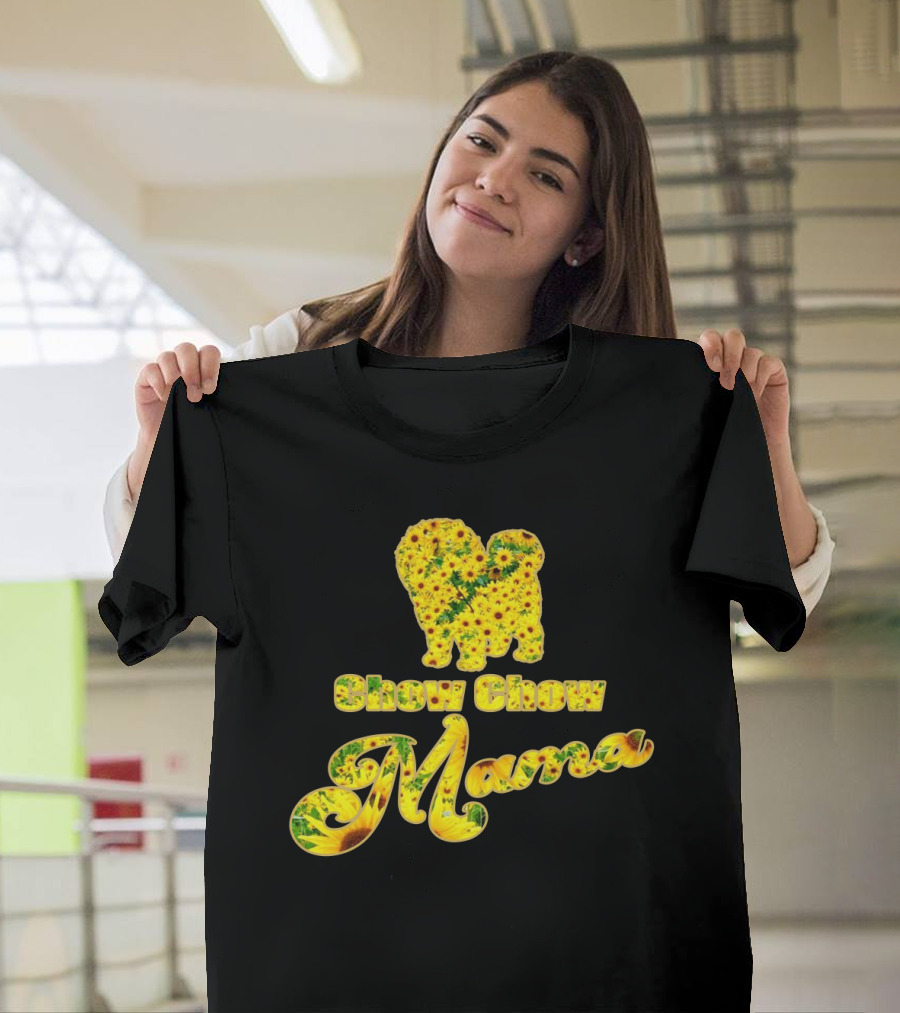 Chow Chow Mama Sunflower T-Shirt