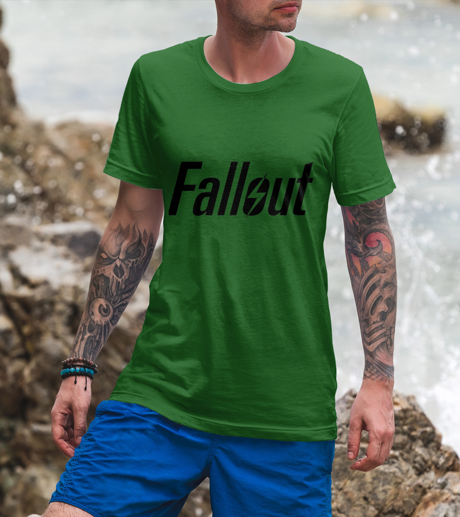 Fallout Logo Green Background T-Shirt