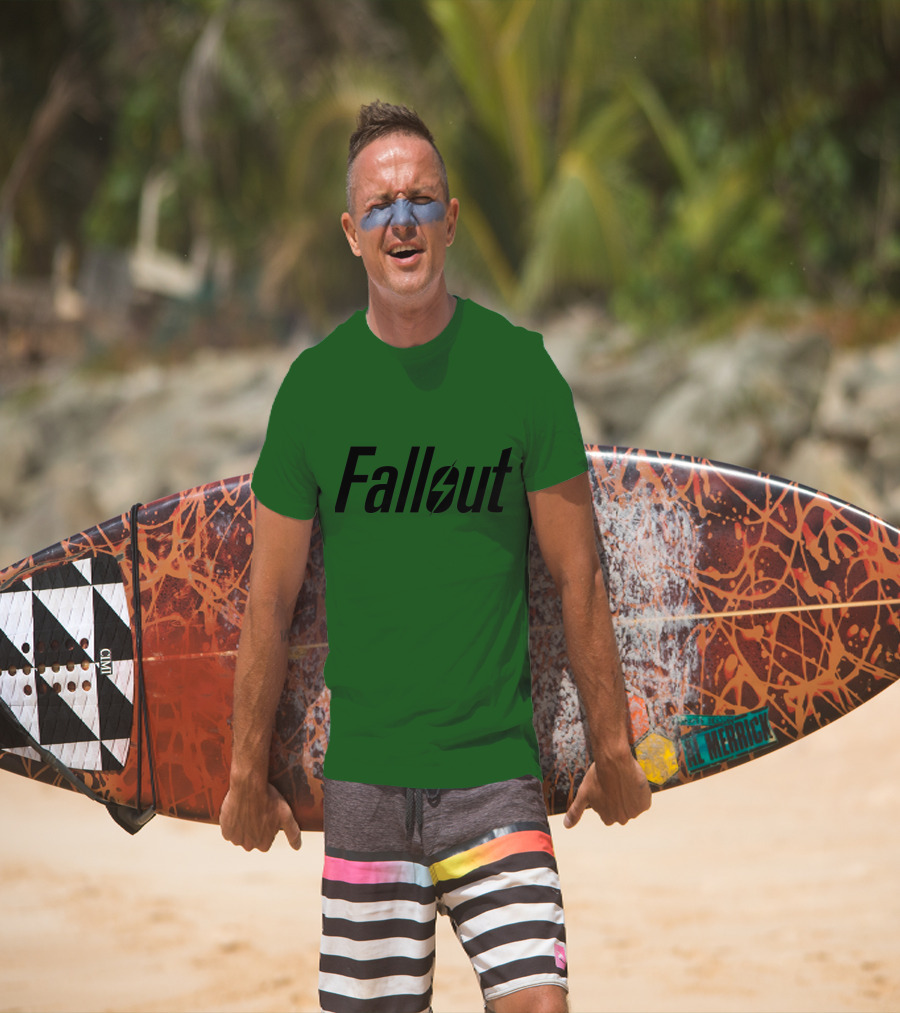 Fallout Logo Green Background T-Shirt