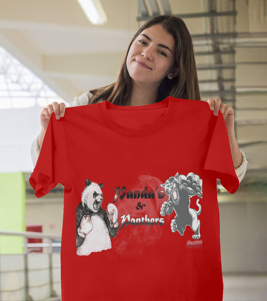 Panda's and Panthers Boxing Face-Off T-Shirt