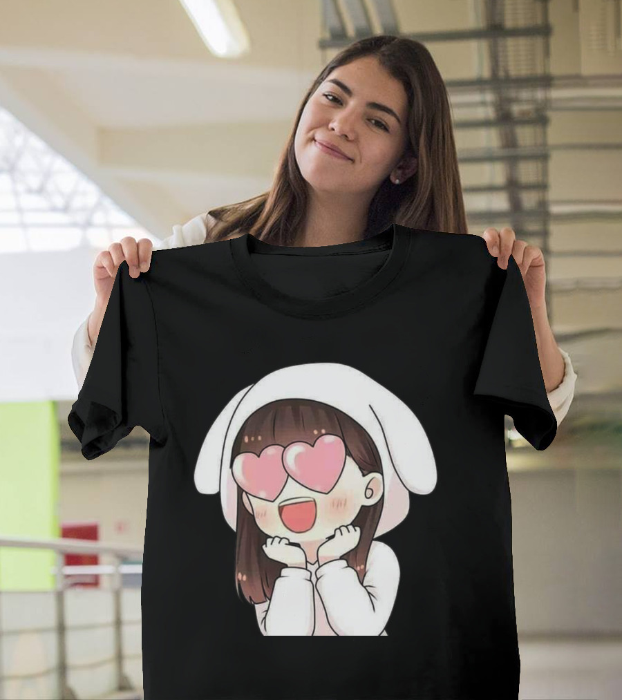 Chibi Totoro My Neighbor Totoro Slim Fit Mens Printed Sale Heart Eyes T-Shirt