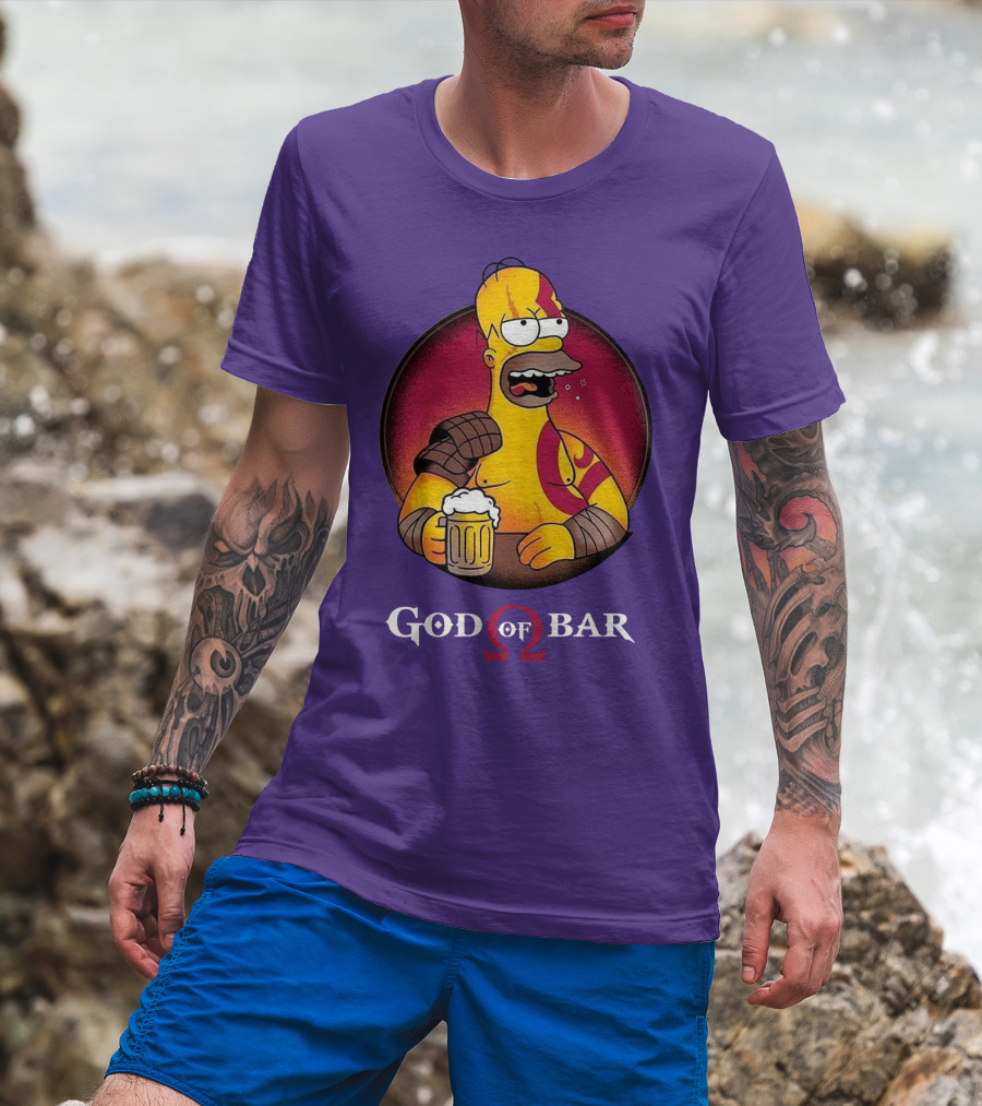 God Of Bar Homer Kratos Mashup T-Shirt