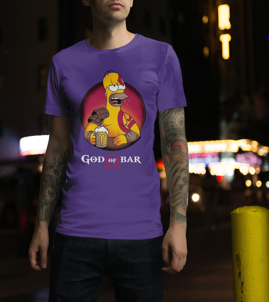 God Of Bar Homer Kratos Mashup T-Shirt