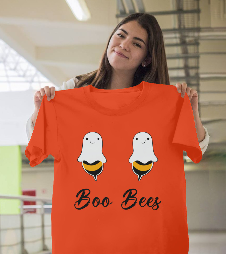 Boo Bees Funny Ghost Bee Pun Halloween T-Shirt