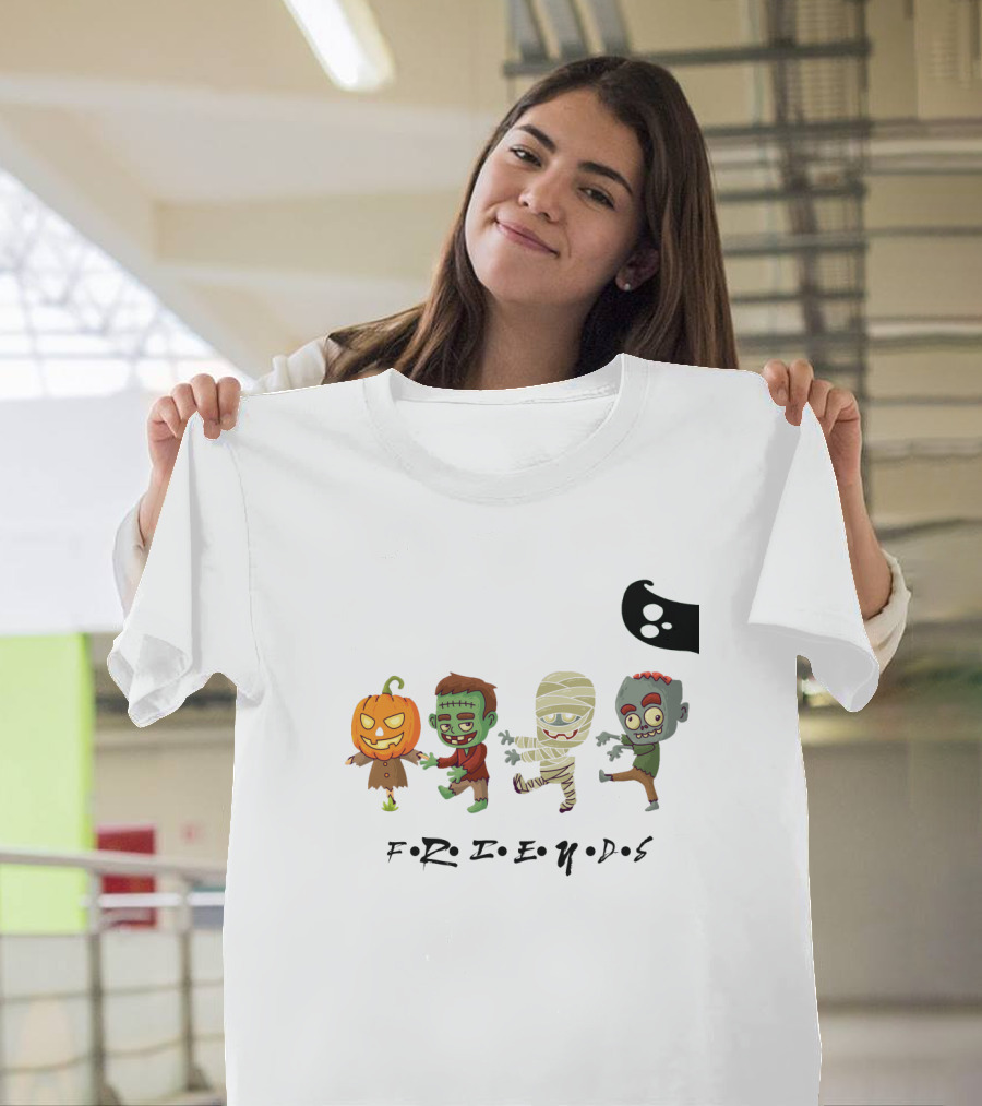 FRIENDS Horror Characters Abbey Road T-Shirt