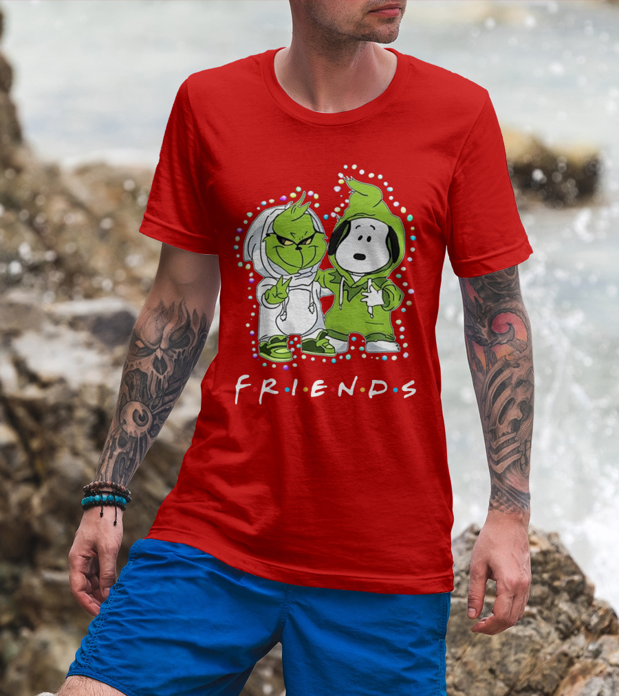 Baby Snoopy And Grinch Friends TV Show Hoodie Characters T-Shirt