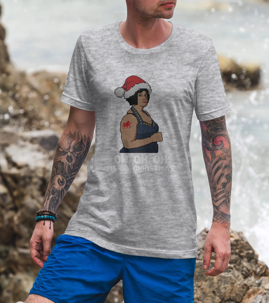 Nessa Oh Oh Oh Merry Christmas Santa Hat Jumper T-Shirt