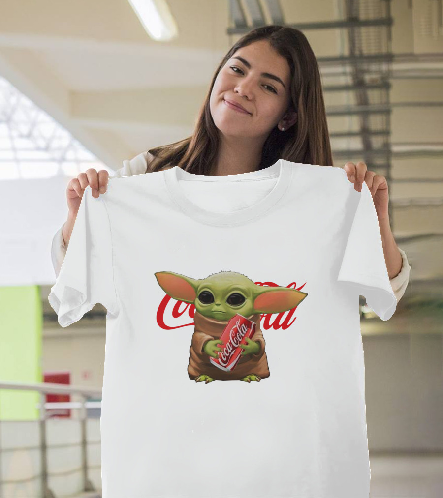 Baby Yoda Holding Coca Cola Iconic Red T-Shirt