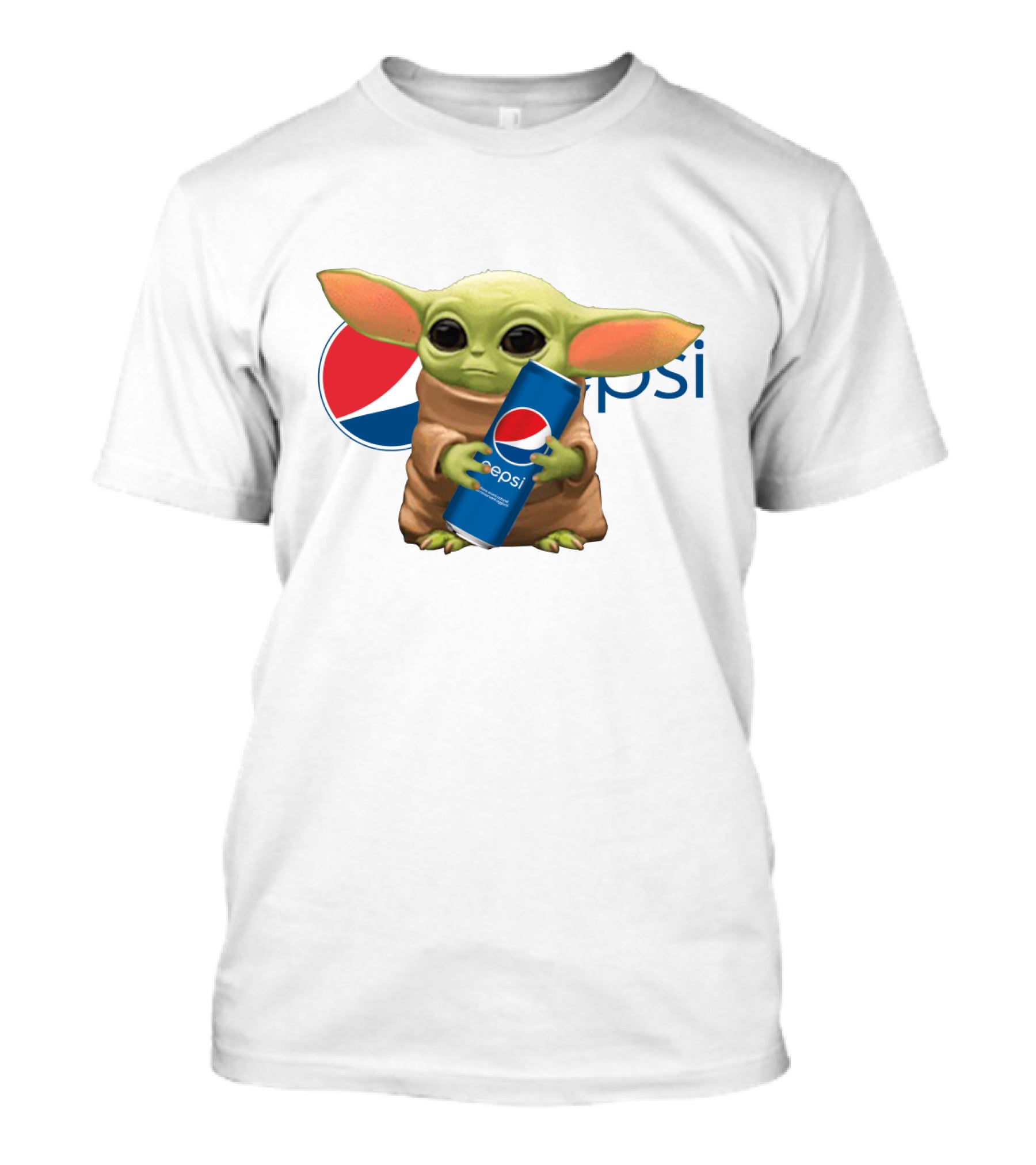 Baby Yoda Holding Pepsi Can With Pepsi T-Shirt