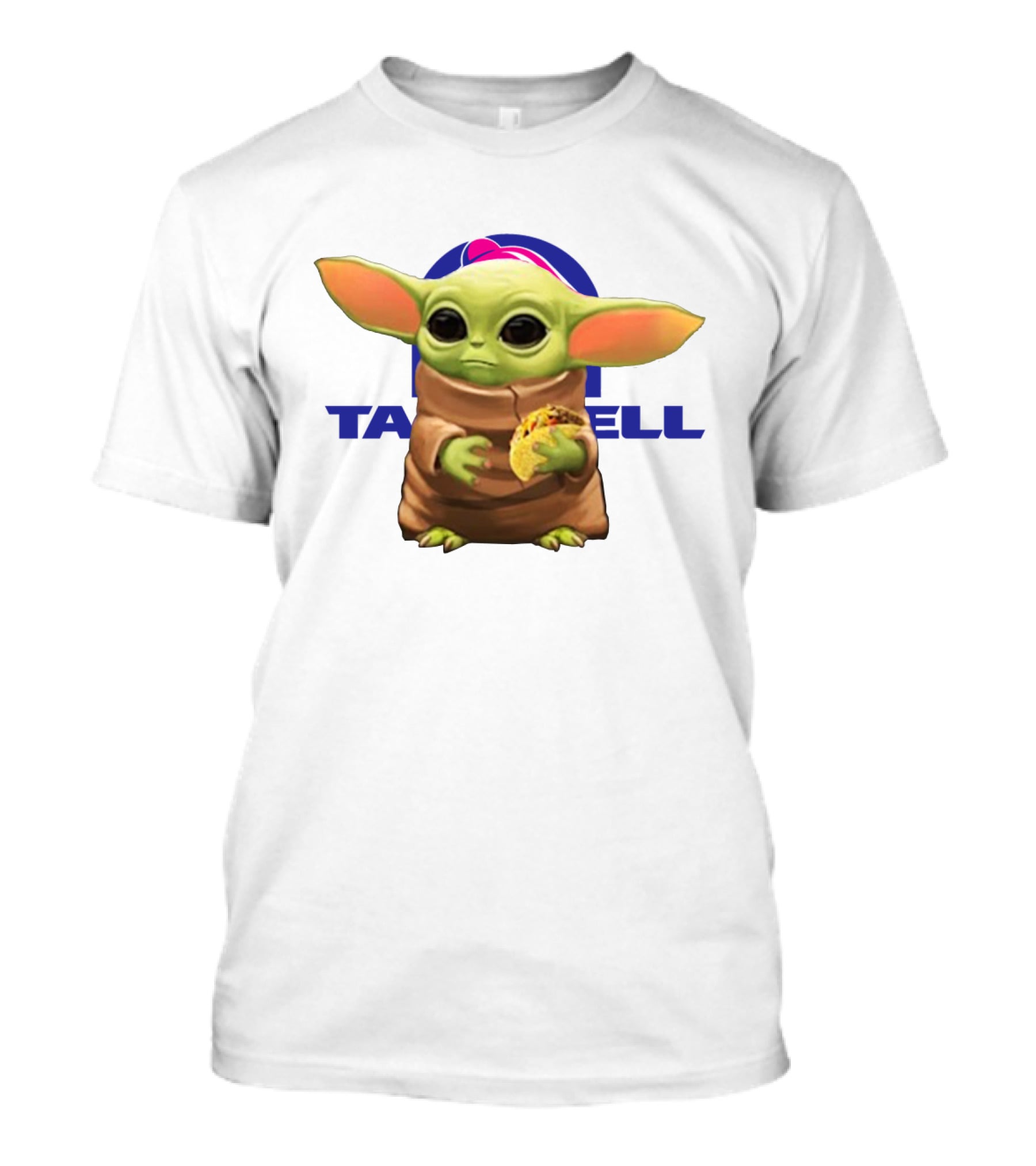 Baby Yoda Holding Taco Bell Taco T-Shirt