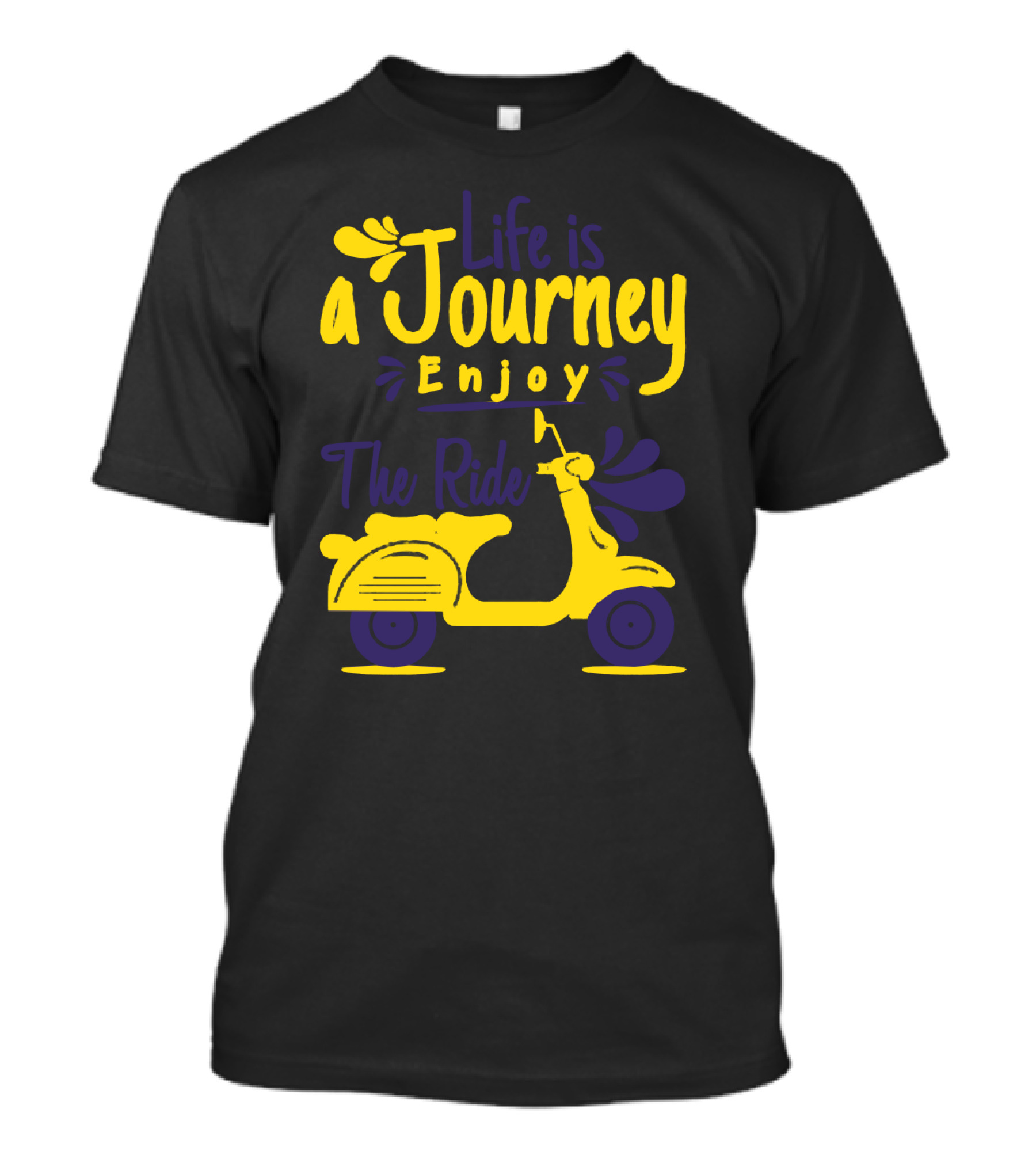 Life Is A Journey Enjoy The Ride Scooter Adventure T-Shirt