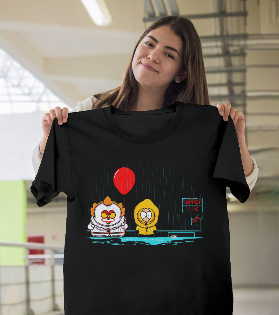 Pennywise IT Horror Park Here Rain Balloon Georgie T-Shirt