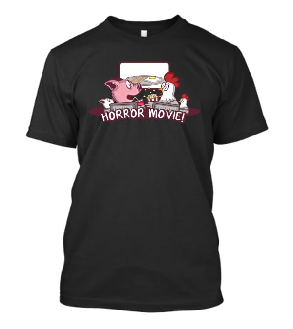 Horror Movie Pig And Chicken Breakfast Scene T-Shirt