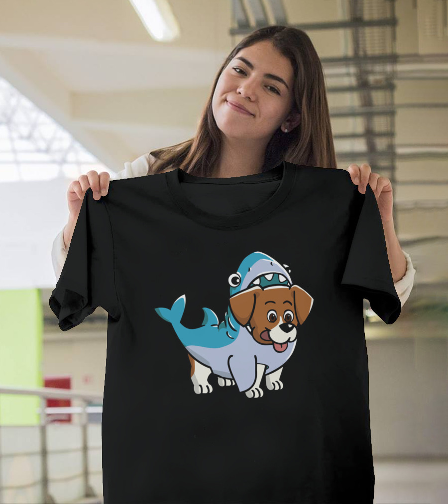 Beagle Shark Costume Hybrid Character T-Shirt