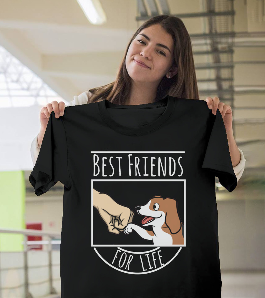 Best Friends For Life Beagle Fist Bump T-Shirt