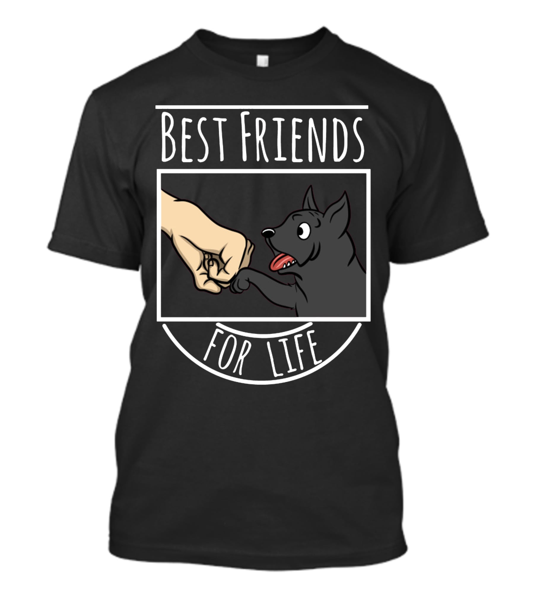 Best Friends For Life Cane Corso Dog Fist Bump T-Shirt